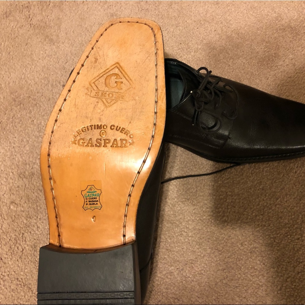 100% leather back dress shoes